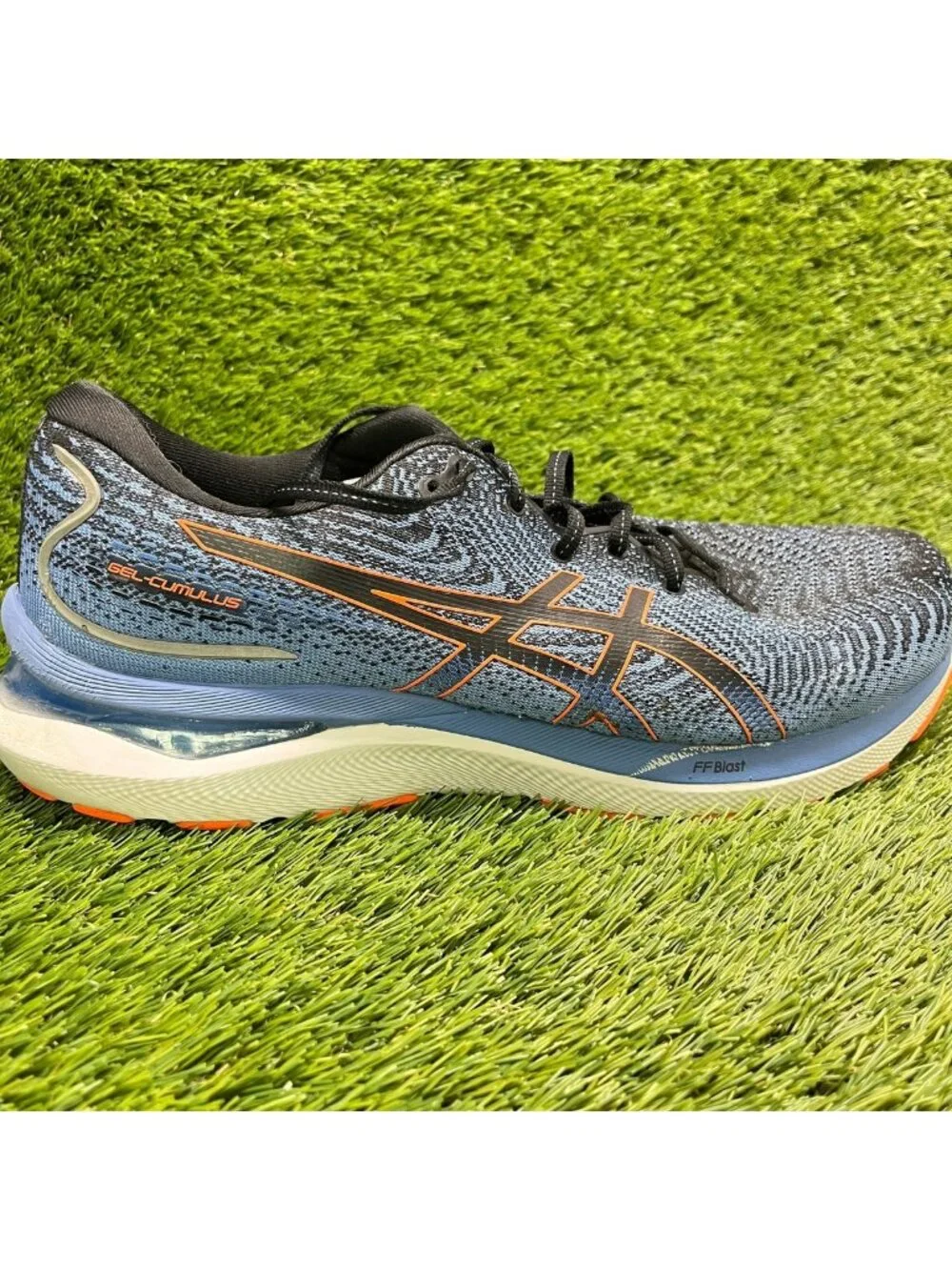 Asics Gel Cumulus 24 Mens Size 12 Blue White Athletic Running Shoes Sneakers